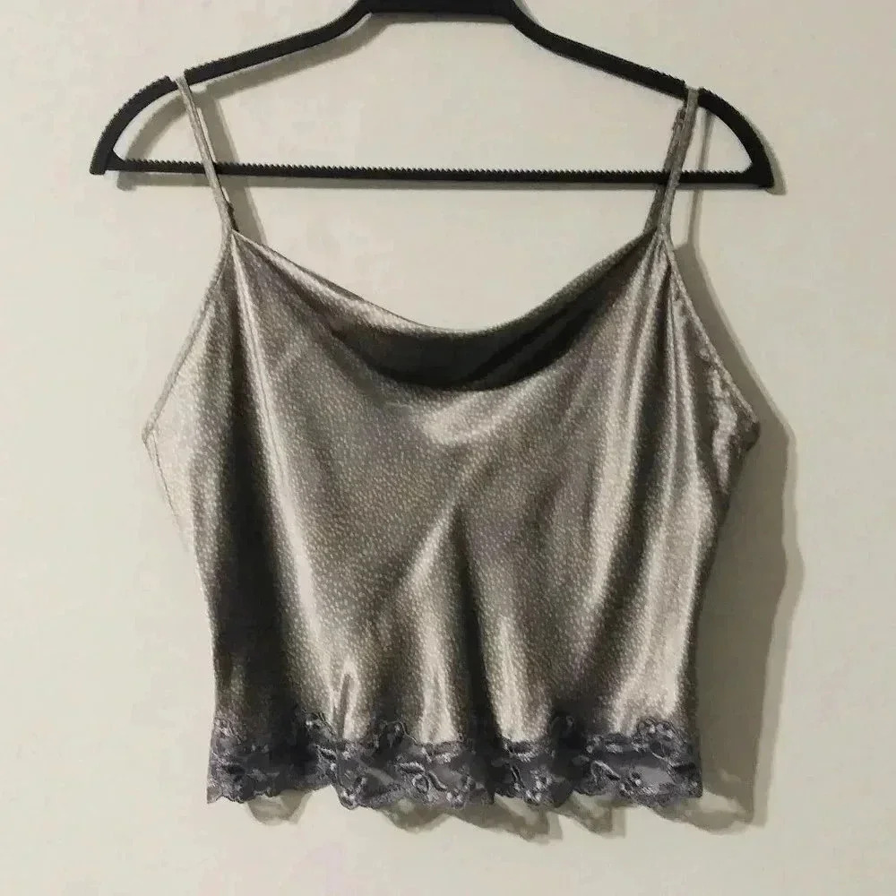 Victoria's Secret Pebble Print Chemise‎ Crop Top